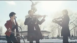 Clean Bandit - Dust Clears - string trio cover - snowy Central Park video