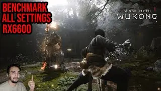Black Myth Wukong Benchmark | RX 6600 + Ryzen 5 3600 | All Settings 1080P | Performance Test