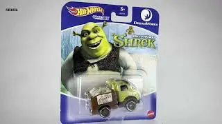 Hot Wheels 2022 Character Cars Kung Fu Panda Po Ping and Shrek