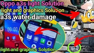Oppo a3s light and graphics Solution | Oppo a3s Display light jumper Solution 2024