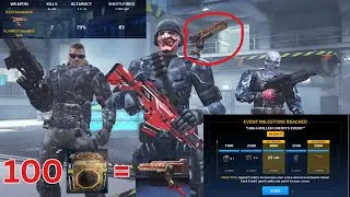 MC5 I open 100 EXOTIC boxes and get the FLAMED SHOULDER GUN and of course I'm testing😁
