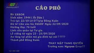 Analog Horror - Cáo Phó