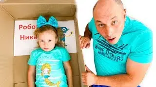 Dad doesn't want to play with Nika like a robot