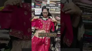 beautiful premium quality half-saree for kids age from 2 to 8 years Kids festival Halfsarees 950only