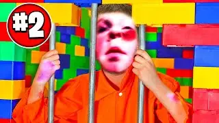 ВЛАД А4 ИЗБИЛ СВОЕГО БРАТА в ЛЕГО-ТЮРЬМЕ ...? | ГЛЕБ А4