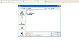 030 Open, save,  save as on dialog box