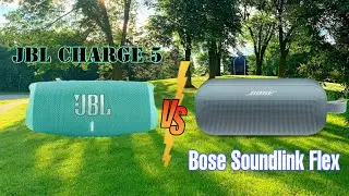 JBL Charge 5 vs Bose Soundlink Flex (guess the speaker sounds)!!!