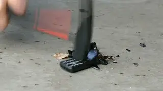Destruction Seniors Phone with Hammer