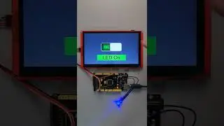 Controlling LED using Arduino Mega and Nextion HMI LCD diplay.
