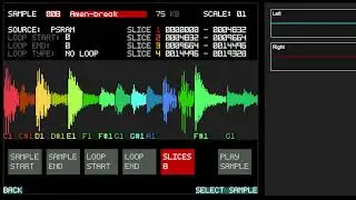 Sample chopping/slicing (work in progress)