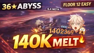 Mavuika melt & escoffier freeze| 6.4 spiral abbys 36* genshin impact|