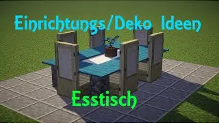 Minecraft Einrichtungs/Deko Ideen #1 - Esstisch (Deutsch/German) [HD 60FPS]