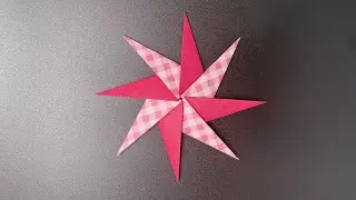 How to make a easy origami ninja star -  Shuriken