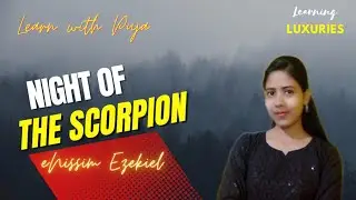 Night of the Scorpion Poem by Nissim Ezekiel in Bengali line by line Explanation and full analysis