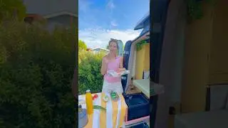 Outdoor Kitchen Camper Van Diy Build! 🤩 #vanbuild #vanconversion #camping #campingfood #kamperen