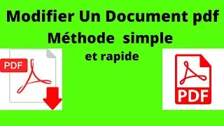 Comment modifier un document pdf