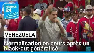 Venezuela : normalisation après un black-out généralisé, le pouvoir dénonce un "sabotage"