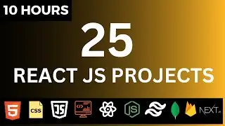 🚀🔥 Build 25 React JS Projects in 10 Hours | React JS Full Course | React Interview Questions 2023