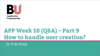 APP L10 (Part 9) – Handling creating users