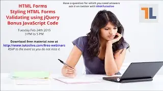 Creating a HTML Form, Styling HTML Form and Validating using jQuery