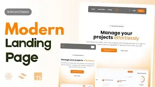 Build a Modern Landing Page Using React, Typescript, Shadcn UI, and Next Js [Full Project]