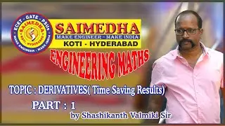 Derivatives Time Saving Results Part-1 for  ECET by Shashikanth Valmiki Sir