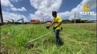 Como ultilizar a roçadeira.