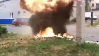 Взорвали мотоцикл