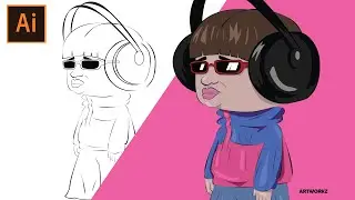 Oliver Tree (Alien Boy) Fan art Speed paint Adobe Illustrator