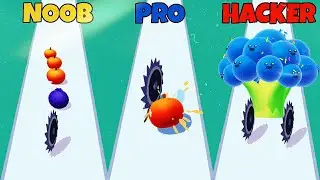 NOOB vs PRO vs HACKER in Juicy Run.