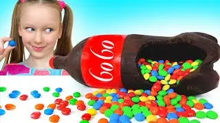 Lisa wants soda - Misha and dad turn soda into chocolate