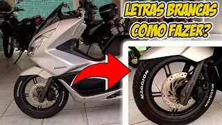 Como pintar letras do pneu gastando NADA (quase)