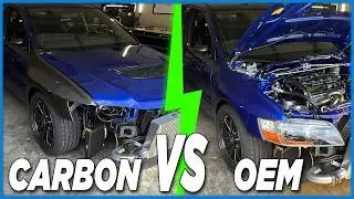 Installing Carbon Fiber Fenders On The Evo…Didn’t Really Work Out