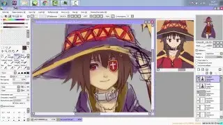Speedpaint - Megumin- Kono Subarashii Sekai ni Shukufuku wo!- part 1
