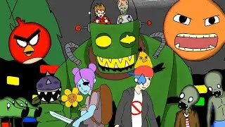 Pibby “GLITCHED LEGENDS” (v2) | ANNOYING ORANGE x PVZ x RED x PEASHOOTER | FNF ANIMATION