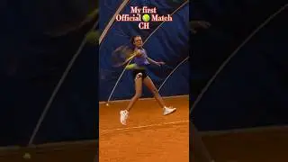 My first official 🎾 Match in CH #ellasmindfulness #2024 #tennis #tennismatch #shorts