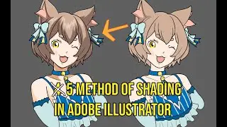 Tutorial 4-5 ways to do cell shading in adobe illustrator