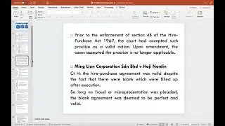 Hire Purchase Part 2