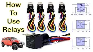 How to wire SPDT and SPST relays for automotive car audio, security and electronics.