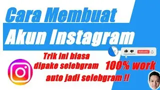Cara membuat Akun Instagram | Trik ini biasa dipake selebgram |  #instagram #selebgram