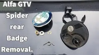 Alfa Romeo GTV boot lock and badge removal Guide