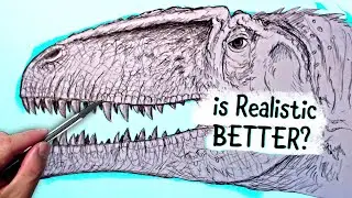 Drawing An ACCURATE GIGANOTOSAURUS. Do You PREFER This or Dominion?