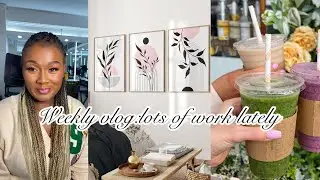 Weekly vlog:New purchase/working with a makeup brand 😊/lots of work/no gym and more