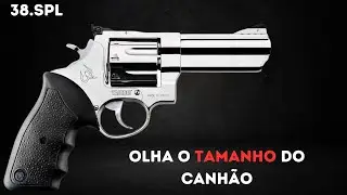 Um revólver de 8 TIROS RT 838 ATIRANDO