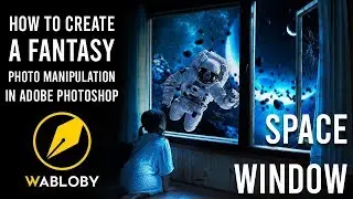 How to Create a Fantasy Photo Manipulation in Adobe Photoshop (Space window)