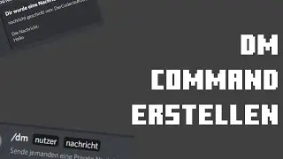 DM Command machen | Discord.JS 