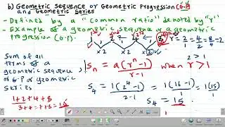 MATH: FORM 3: SEQUENCES AND SERIES (G.P): LESSON 7 (KCSE 1996 PP2 NO.10)