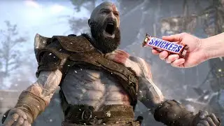 Kratos does not need a snack.