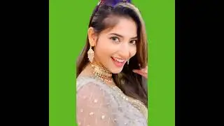 Tiktok star cute girl green screen video effects
