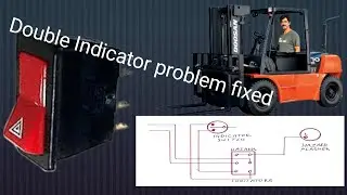 Doosan 7 Ton forklift || Hazard Lights || right indicator not works || left indicator not works